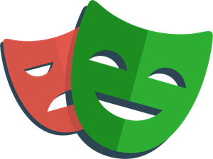 the logo of Playwright with green and red color themes