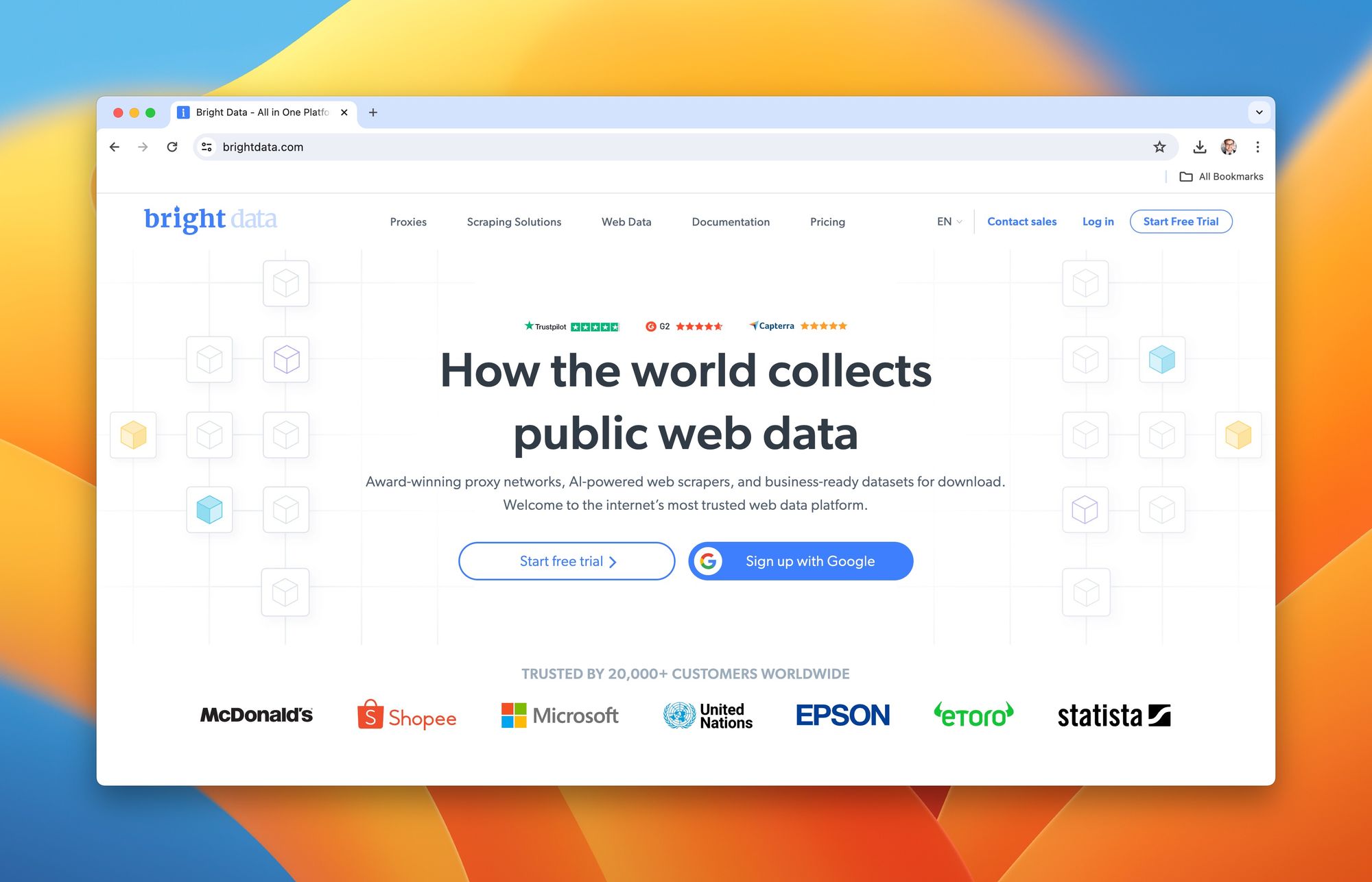 Brightdata Homepage