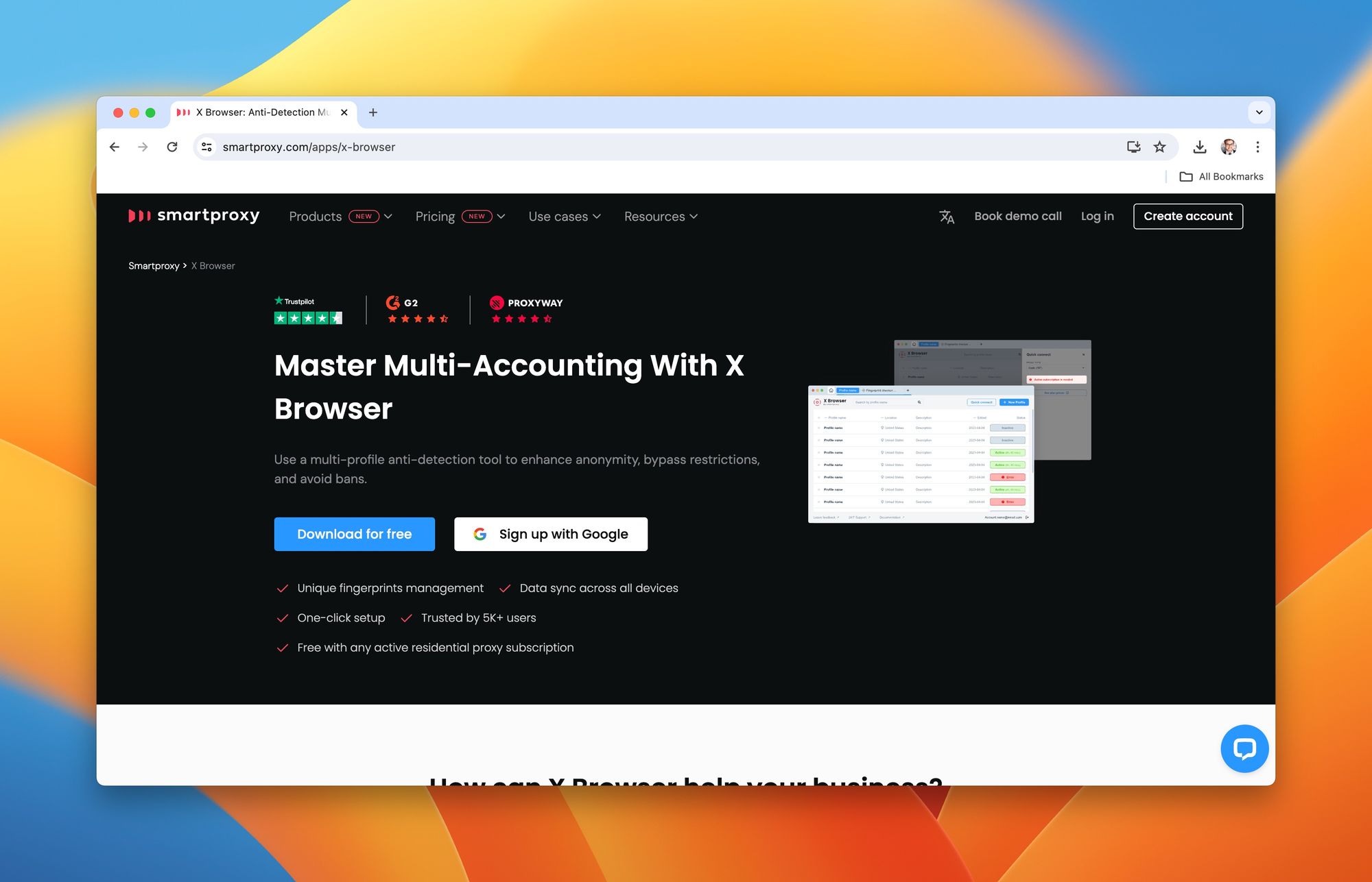 X-Browser Homepage