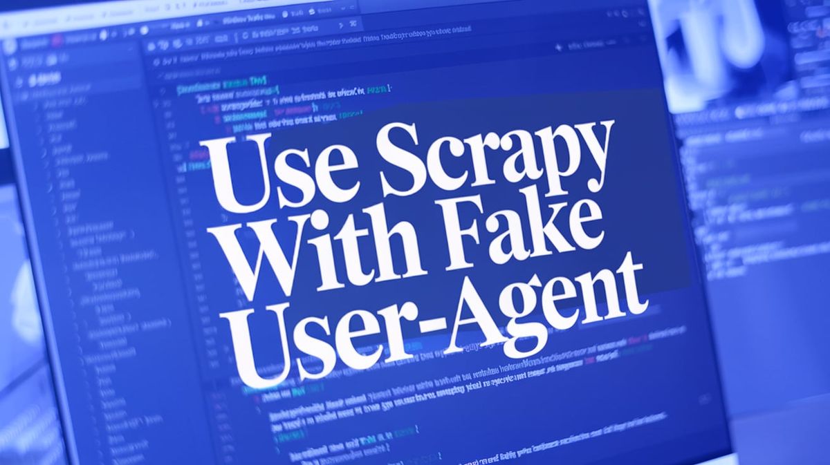 Use Scrapy With Fake User-Agent