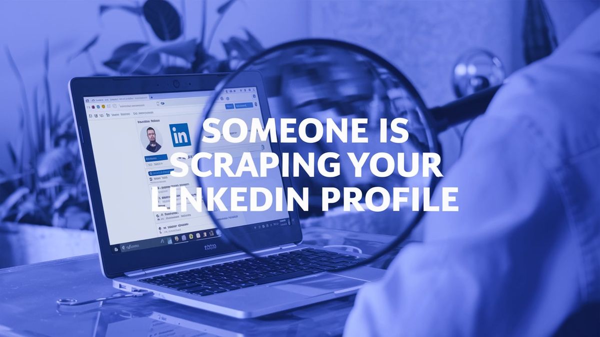 someone is scrapping your linkedin profile